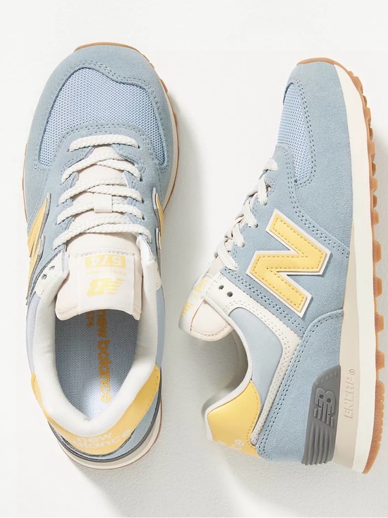 New Balance Shoes - New Balance 574 Women's Sneakers - size 7.5 - Pale Blue and  Butter Yellow